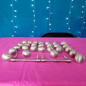 Satin Nickel Round Cabinet Knob set